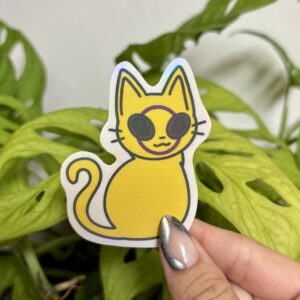 Holographic PRIDE Cat Sticker | Intersex