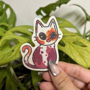 Holographic PRIDE Cat Sticker | Lesbian