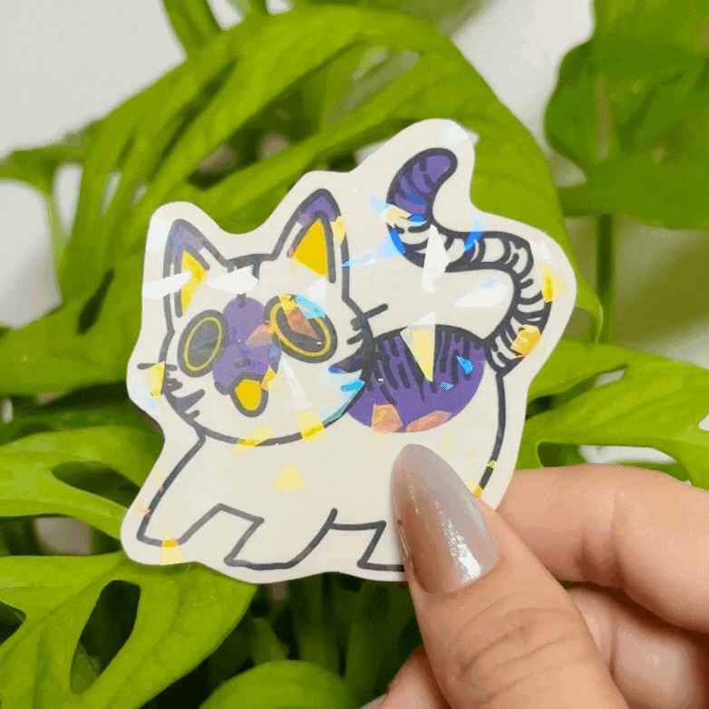 Non-Binary Cat Sticker #2