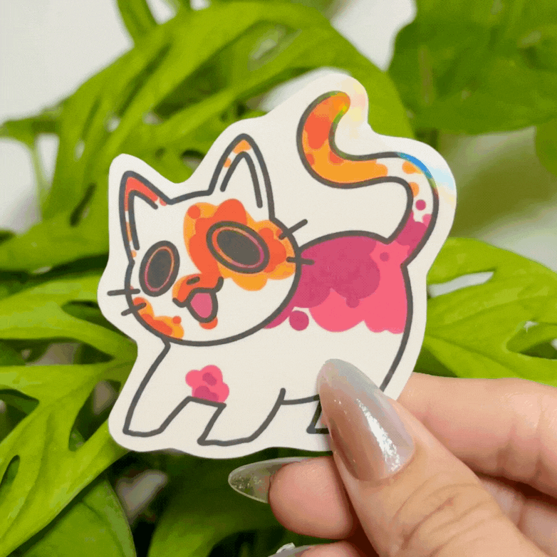 Lesbian Cat Sticker #2