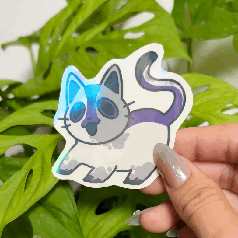 Demisexual Cat Sticker #2
