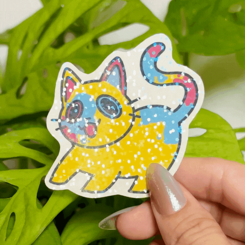 Pansexual Cat Sticker #2
