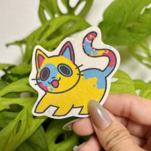 Pansexual Cat Sticker #2