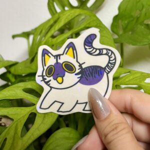 Non-Binary Cat Sticker #2