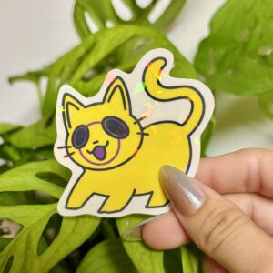 Intersex Cat Sticker #2