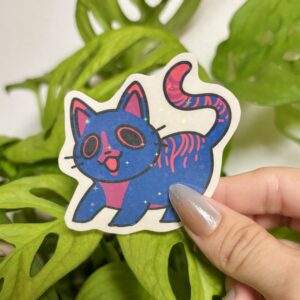 Bisexual Cat Sticker #2