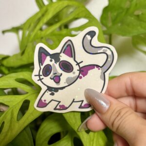 Asexual Cat Sticker #2