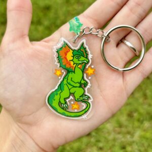 Dilophosaurus Keychain